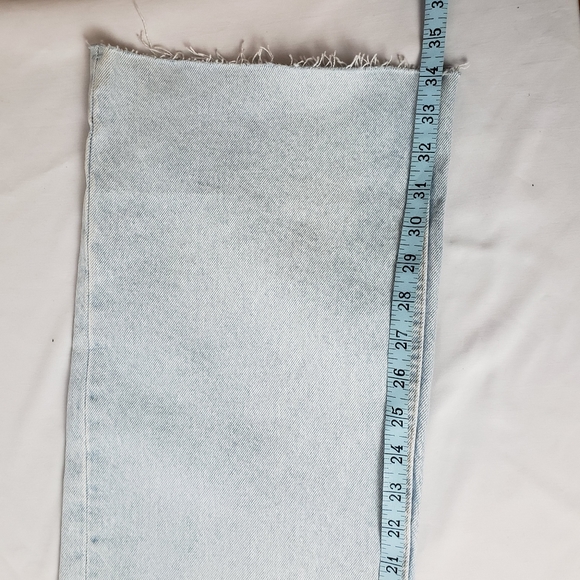 Zara Blogger Wide Legs Ripped High Rise Jeans - Picture 6 of 12